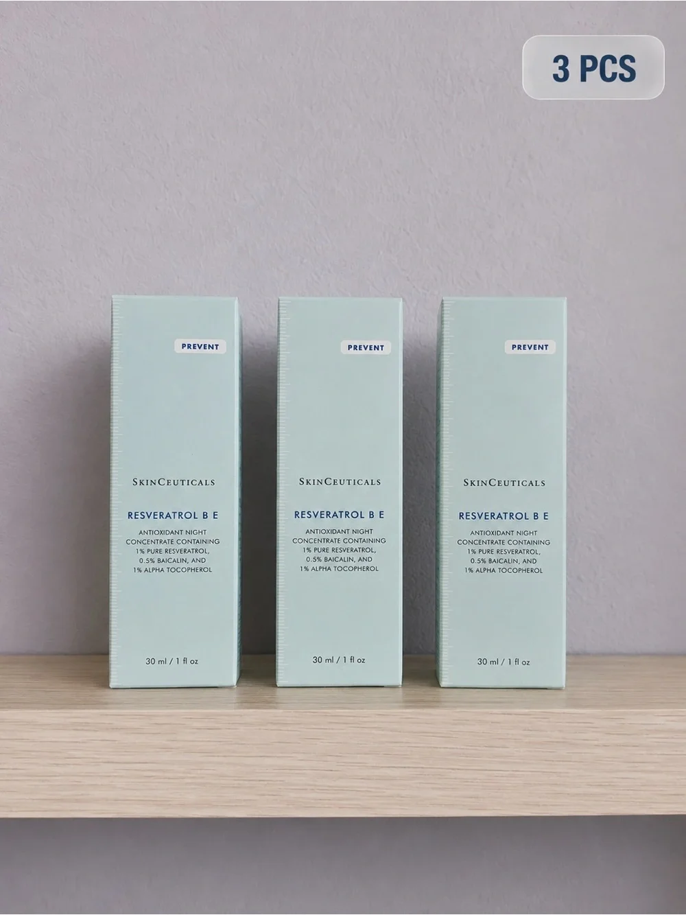 SkinCeuticals Resveratrol B E Serum — Light Mint Packaging (Set of 3)